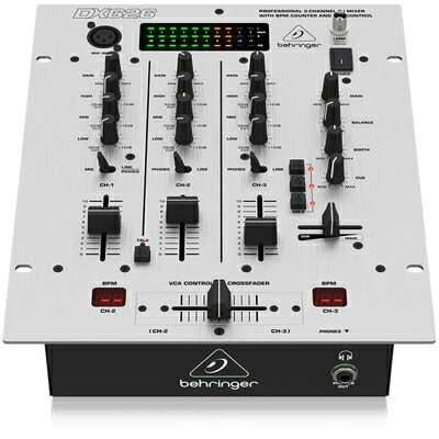 【中古】 ベリンガー DJミキサー 3ch BPMカウンター PRO MIXER DX626
