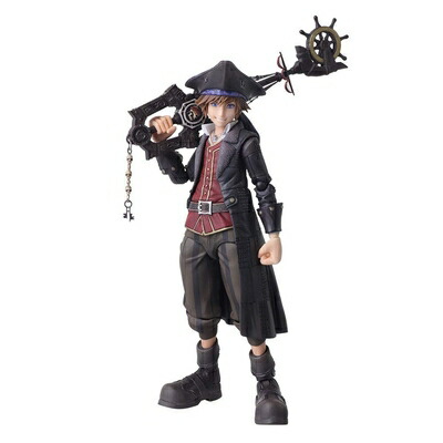 【中古】（新古品） KINGDOM HEARTS III BRING ARTS ソラ パイレーツ・オブ・カリビアン ver. PVC製 塗装済み可動フィギュア