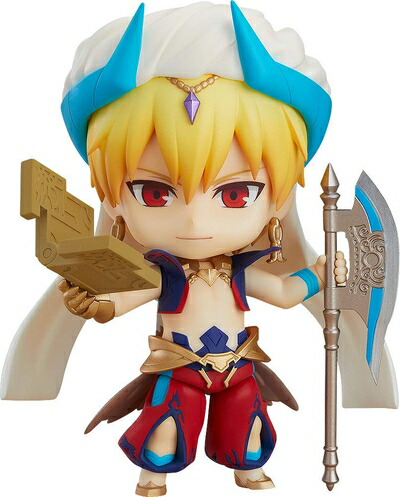 【中古】（新古品） ねんどろいど Fate/Grand Order キャスター/ギルガメッシュ 霊基再臨 Ver. ノンスケール ABS&PVC製 塗装済み可動フィギュア
