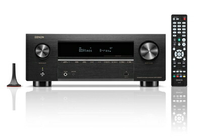 【中古】（新古品） デノン Denon AVR-X3800H 9.4ch AVサラウンドレシーバー 8K Ultra HD、HDR10+、IMAX Enhanced、Auro-3D、11.4chプロセッシング対応 /ブラック AVR-X3800HK