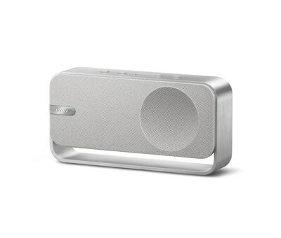 【中古】 Bose SoundLink Home Bluetooth Speaker 無線電話 Bluetooth 金棒引き 最長9第四次元年代順の継続生まれ変わり 物音手つだい USB-C物音インプット相応う 点火装置しろがね色