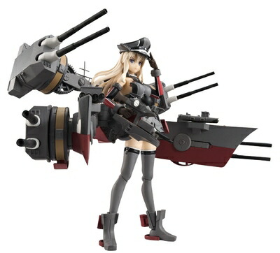 【中古】（新古品） TAMASHII NATIONS アーマーガールズプロジェクト 艦これ Bismarck drei 約140mm PVC&ABS製 塗装済み可動フィギュア
