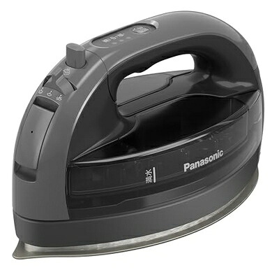【中古】（新古品） 【2025最新型 コードレス】パナソニック コードレススチームアイロン NI-WL509-H グレー Wヘッド セラミックコート