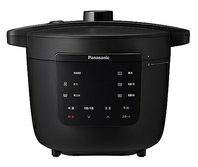 【中古】 パナソニック 電気圧力鍋 3.9L 最大6人分 圧力/低温/無水/煮込/自動調理 レシピブック付 温度過昇防止・ふた開閉検知機能付き NF-PC400-K 22,739円