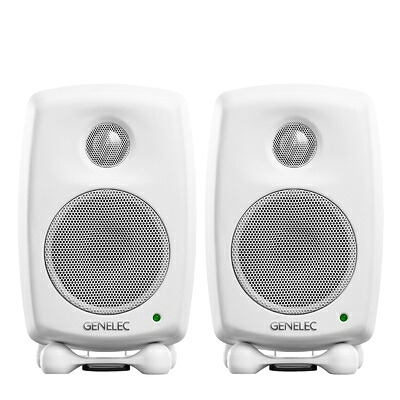 【中古】（新古品） GENELEC 8010AW リファレンス・モニタースピーカー white ホワイト (2本・ペア) 北欧 フィンランド製 5年｜ベアホームズ