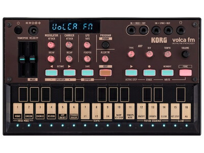 【中古】（新古品） KORG(コルグ) FMシンセサイザー 6ボイス コーラス リバーブ 電池駆動 スピーカー内蔵 ヘッドホン使用可 どこでも使えるコンパクトサイズ volca fm2
