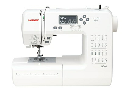 【中古】（新古品） JANOME ジャノメ コンピュータミシン JN860 自動糸調子 ハードケース付き