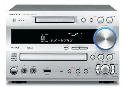 【中古】（新古品） ONKYO CD/MDラジオ受信機アンプリファイアー FR-N9NX(S)