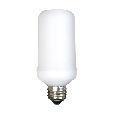 【中古】（新古品） OnlyOne(オンリーワン) LED炎セラピー T形 電球 直立型 4.5W 1300K E26口金 LDT5 揺らぐ炎 装飾 省エネ 間接 照明