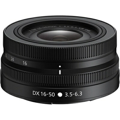 【中古】（新古品）Nikon 標準尺度望遠レンズ NIKKOR Z DX 16-50粍 f/3.5-6.3 VR Zマウント DX水晶体 NZDXVR16-50 黒いこと