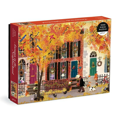 【中古】 Autumn in the Neighborhood 1000 Piece Puzzle|ベアホームズ