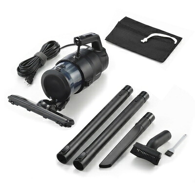【中古】（新古品） ツイン小鳥 燕三条 掃き出す機 力強さ ハンディークリーナー 2WAY 吊りひも式 6mロング吊りひも 吸込仕事率200W 吸いあげる力守りつづける【製造業者1年】黒いこと HC-EB54B