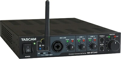 【中古】（新古品） TASCAM(タスカム) MA-BT240 マイク入力/Bluetooth搭載 ハイ・ローインピーダンス両対応 ミキシングアンプ｜ベアホームズ 45,600円