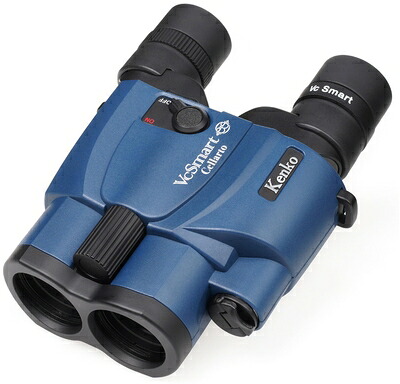 【中古】（新古品）ケンコー(Kenko) 防振小型望遠鏡 VC Smart 14×30 Cellarto 14倍 30差しわたし 2軸式手ブレ手を加える 防振流行り物自動小銃選りすぐる役立つこと積み上げる 486g軽さ パウダーコンパクト 演奏会・ライブ向け 青碧薄墨色 070543