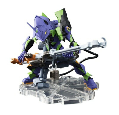 【中古】（新古品） TAMASHII NATIONS NXEDGE STYLE ネクスエッジスタイル [EVA UNIT] 新世紀エヴァンゲリオン エヴァンゲリオン初号機 約100mm ABS&PVC製 塗装済み可動フィギュア