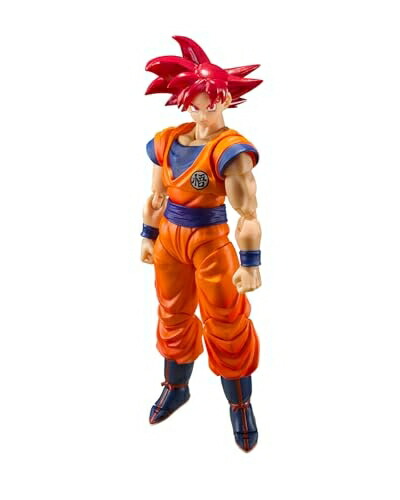 【中古】（新古品） TAMASHII NATIONS S.H.フィギュアーツ ドラゴンボール超 スーパーサイヤ人ゴッド孫悟空-正しき心がもたらすサイヤ人の神- 約140mm PVC&ABS製 塗装済み可動フィギュア