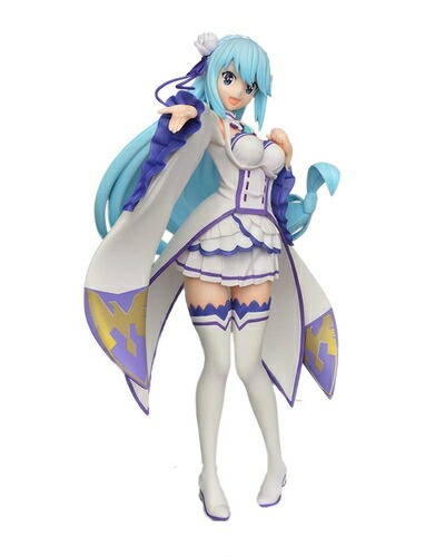 【中古】（新古品） セガ この素晴らしい世界に祝福を！ リミテッドプレミアムフィギュア“アクア”エミリアVer.