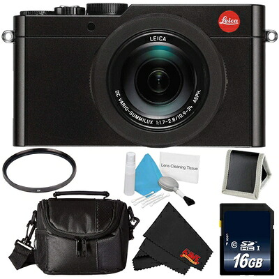 【中古】（新古品） Leica D-Lux (印字機109) 12.8メガ絵素 デジタル写真機 3.0inLCD (黒いこと) (18471) 16GB記憶装置歌留多付き添い人