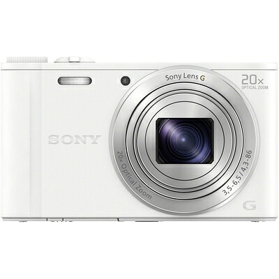 【中古】（新古品）  ソニー デジタル写真機 Cyber-shot WX350 光学20倍 白いこと DSC-WX350-W (扶養済み品)