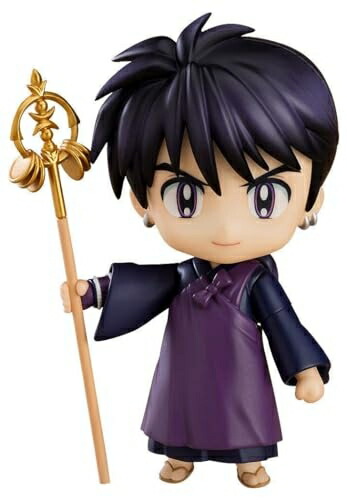 【中古】（新古品） ねんどろいど 犬夜叉 弥勒 ノンスケール プラスチック製 塗装済み可動フィギュア G12683