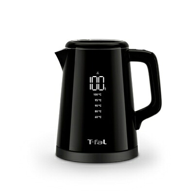 【中古】 ティファール （T-fal） 電気ケトル 0.8L デジタルディスプレイ 温度調節 転倒お湯もれロック 「ディスプレイ ロック コントロール」 触れても熱くない 保温 ブラック KO8568JP