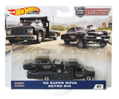 【中古】HW チームトランスポートChevy Super Nova 66 with Retro Rig(マテル ホットウィール FLF56-986C)