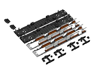 【中古】（新古品） PLUM 1/80スケール 201系走行化キットB 床下機器・座席付属 クハ201・200用 未塗装組立プラキット PP114