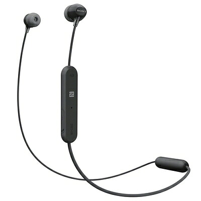 【中古】（新古品） ソニー ワイヤレスイヤホン WI-C300 : Bluetooth対応 最大8時間連続再生 マイク付き 2018年モデル ブラック WI-C300 B
