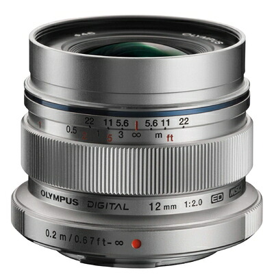 【中古】（新古品） OM SYSTEM/オリンパス OLYMPUS 単焦点レンズ M.ZUIKO DIGITAL ED 12mm F2.0 シルバー｜ベアホームズ