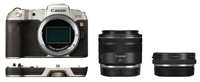 【中古】 Canon ミラーレス一眼 カメラ EOS RP ゴールド・RF35 MACRO IS STM マウントアダプターSPキット｜ベアホームズ