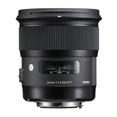 【中古】（新古品） シグマ(Sigma) SIGMA シグマ Nikon Fマウント レンズ 24mm F1.4 DG HSM 単焦点 広角 フルサイズ Art 一眼レフ 専用｜ベアホームズ