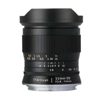 【中古】（新古品） TTArtisan 11mm f/2.8 Fisheye ED RFマウント EOS-R レンズ 銘匠光学 2年