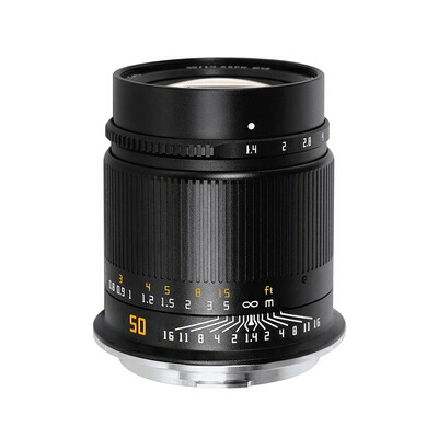 【中古】(新古品) TTArtisan 50mm f/1.4 ASPH RFマウント EOS-R ブラック レンズ 銘匠光学 2年|ベアホームズ