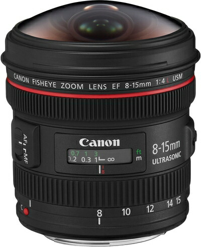 【中古】（新古品） Canon 超広角ズームレンズ EF8-15mm F4L フィッシュアイ USM フルサイズ対応