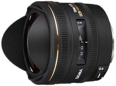 【中古】（新古品） SIGMA 単焦点魚眼レンズ 10mm F2.8 EX DC FISHEYE HSM キヤノン用 対角線魚眼 APS-C専用 477547