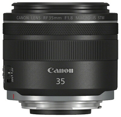 【中古】（新古品） Canon 単焦点広角レンズ RF35mm F1.8 マクロ IS STM EOSR対応 RF3518MISSTM｜ベアホームズ