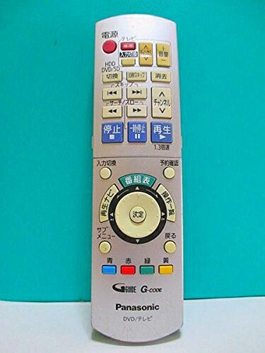 【中古】（新古品） パナソニック DVDリモコン EUR7658Y50