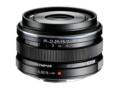 【中古】(新古品) OM SYSTEM/オリンパス OLYMPUS 単焦点レンズ M.ZUIKO DIGITAL 17mm F1.8 ブラック|ベアホームズ