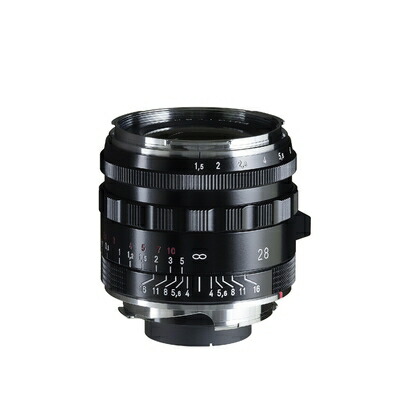 【中古】(新古品) Voigtlander フォクトレンダー NOKTON Vintage Line 28mmF1.5 Aspherical Type II ブラックペイント VMマウント
