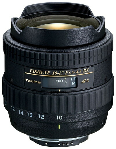 【中古】（新古品） Tokina 魚眼ズームレンズ AT-X 107 DX Fisheye 10-17mm F3.5-4.5 (IF) ニコン用 APS-C対応