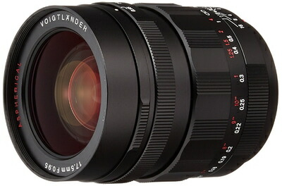 【中古】（新古品） VoightLander 単焦点レンズ NOKTON 17.5mm F0.95 Micro Four Thirds マイクロフォーサーズ対応 17.5F0.95BK