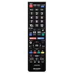【中古】（新古品） 読みやすい[SHARP] 読みやすい液晶テレビ受像機用遠隔操作＜黒いこと系＞（LC-24K30-B LC-22K30-B LC-19K30-B） 【0106380482】