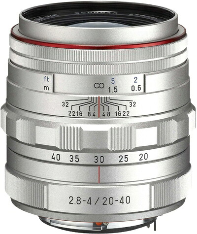 【中古】（新古品） ペンタックス HD PENTAX-DA 20-40mmF2.8-4ED Limited DC WR シルバー 標準ズームレンズ 【APS-Cサイズ用】【高品位リミテッドレンズ・アルミ削り出しボディ】【高精細な描写】【高性能 HDコーティング】【高速AF・DCモーター搭載】【防滴構造】