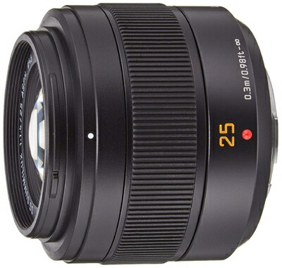 【中古】（新古品） パナソニック(Panasonic) 標準単焦点レンズ マイクロフォーサーズ用 ルミックス LEICA DG SUMMILUX 25mm/F1.4 II ASPH. ブラック H-XA025