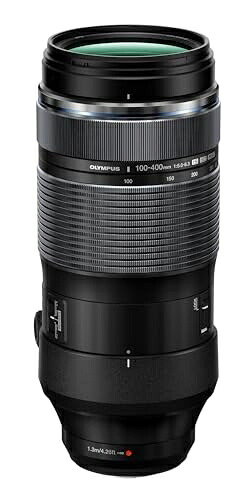 【中古】（新古品） OM SYSTEM/オリンパス OLYMPUS マイクロフォーサーズレンズ M.ZUIKO DIGITAL ED 100-400mm F5.0-6.3 IS BLK ブラック｜ベアホームズ
