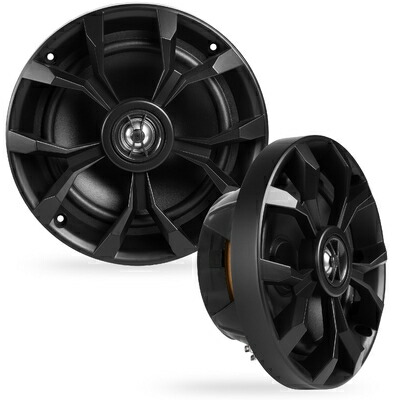 【中古】（新古品） BELVA BBMS65B 400W ピーク (200W RMS) 6.5インチ 2ウェイ ブラック 同軸マリンスピーカー ボート/ATV/UTV/SxS/パワースポーツ用