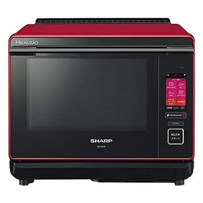 【中古】（新古品） シャープ ヘルシオ スチームオーブンレンジ 2段調理 プレミアムタイプ 30L レッド 無線LAN機能対応 AX-XA20-R