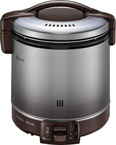 【中古】(新古品) リンナイ ガス炊飯器 「こがまる」 1升 RR-100FS(DB) ブラウン プロパンガス用 RR-100FS(DB)/LP