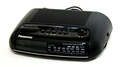 【中古】 Panasonic パナソニック(National ナショナル 松下電器産業)RC-6199-K ブラック デジタルクロック付FM/AMラジオ