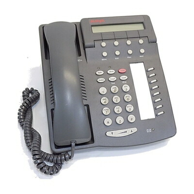 【中古】 Avaya 6408D+ 電話グレー